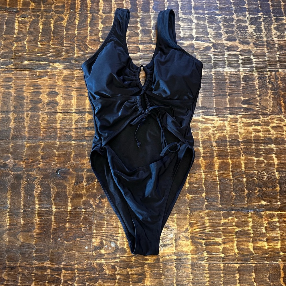 Black One-Piece Swimsuit